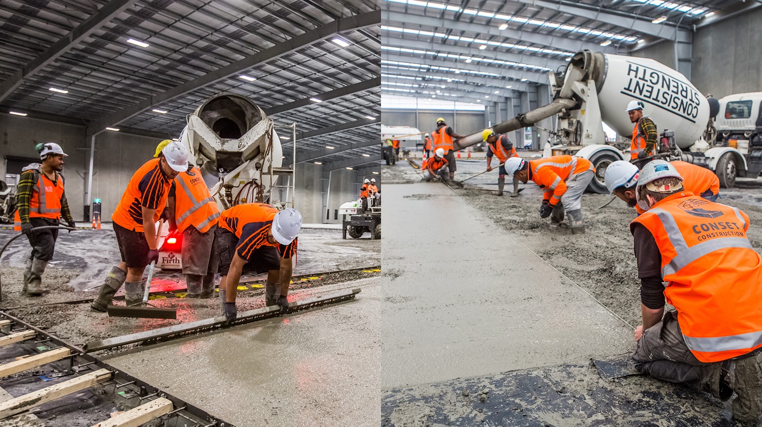 Concrete Slab Commercial Construction, Chonny Crescent, Auckland ...